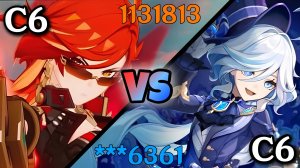 Битва Архонтов ⚔️ C6 Мавуика vs C6 Фурина | Genshin Impact