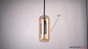 Подвесной светильник CATCH AMBER Cylinder S