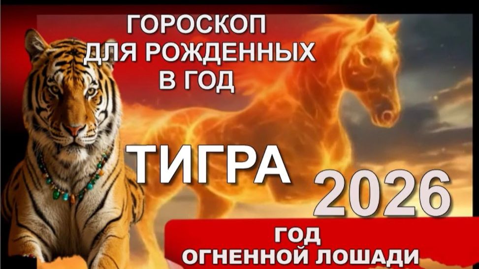 ГОРОСКОП на 2026 ДЛЯ РОЖДЕННЫХ В ГОД #ТИГРА    #2034 #2022 #2010 #1998 #1986 #1974 #1962 #1950 #1938