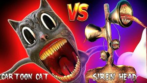 📢 СИРЕНОГОЛОВЫЙ 📢 - против КАРТУН КЭТА. SIREN HEAD vs CARTOON CAT.