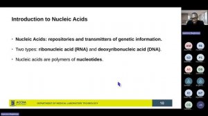 MLB 203 Biochemistry II: Course Introduction. Components of Nucleic Acids