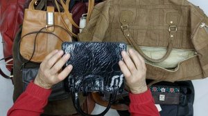 40416 Сумки винтаж кожаные, 25пак, borse 1/2, секонд (vintage/extra) оптом