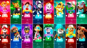 Мультики для Детей Щенячий Патруль Tiles Hop - СКАЙ, ГОНЩИК, РАЙДЕР, МАРШАЛЛ, СВИТТИ