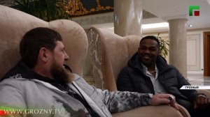 Рамзан Кадыров встретился с легендой UFC Джоном Джонсом