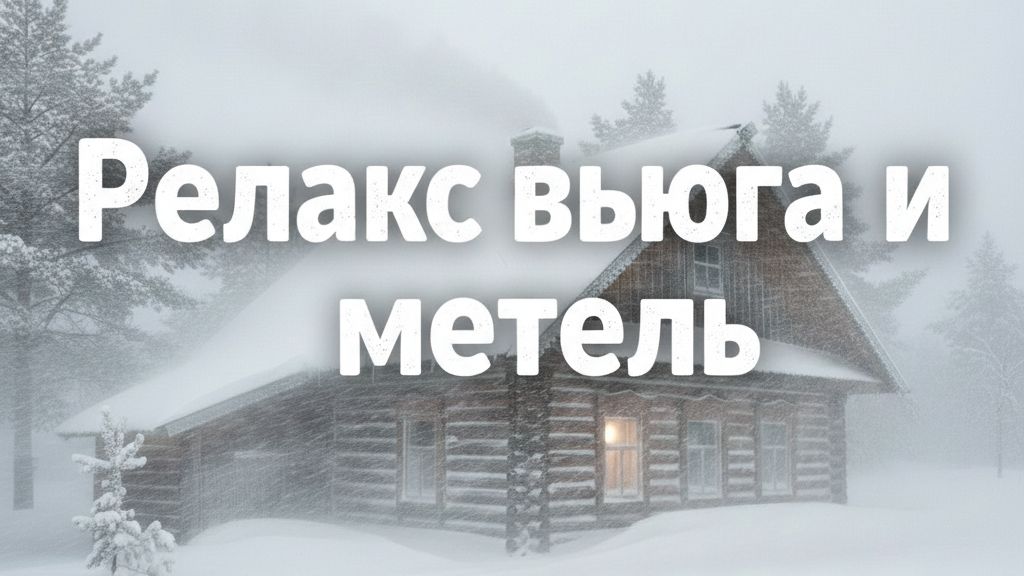 Релакс - вьюга и метель Сибирь