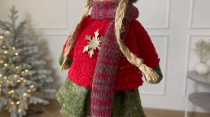 Декоративная фигура ДЕВОЧКА БЕККИ стоящая, текстиль, 40 см, 1162910