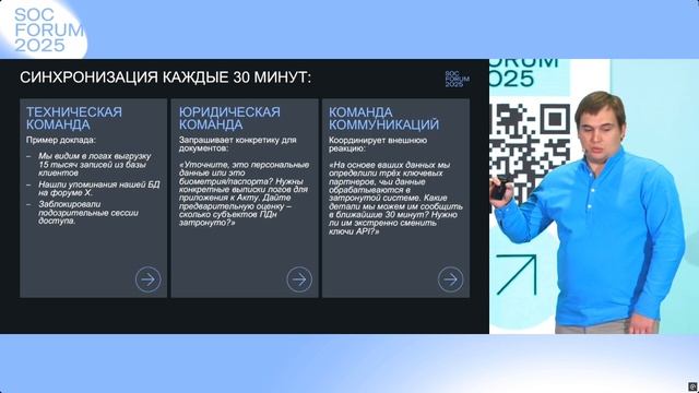Б-152 на SOC Forum  Паника или план? Что делать в первые часы после утечки данных