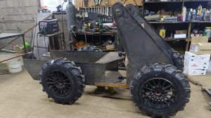 серия 2 минипогрузчик на механике из листа. рама, кпп