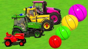 МУЛЬТИКИ ПРО РАЗНОЦВЕТНЫЕ ТРАКТОРА И МАШИНКИ НА ФЕРМЕ ДЛЯ ДЕТЕЙ 🚜 КАТАЕМСЯ ПО ГОРКАМ И ТРАССАМ