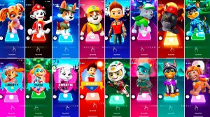 Мультики для Детей Щенячий Патруль Tiles Hop - СКАЙ, МАРШАЛЛ, ТРАКЕР, КРЕПЫШ, РАЙДЕР, РОККИ