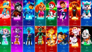 Мультики для Детей Щенячий Патруль Tiles Hop - ГОНЩИК, СКАЙ, МАРШАЛЛ, РАЙДЕР, ЗУМА