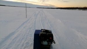 26.11.2025г. Обкатка мотобуксировщика.