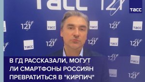 В ГД рассказали, могут ли смартфоны россиян превратиться в "кирпич"