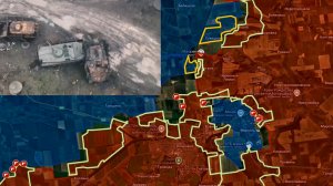 Карта боевых действий. Уничтоженная техника ВСУ под Покровском