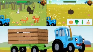 по полям синий трактор едет к нам играем в синего трактора