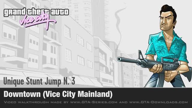 GTA Vice City - Walkthrough - Unique Stunt Jumps #3 - Downtown