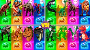 Динозавры МЕГАМИКС 237-240 уровни - Мультики про Динозавров | МУЛЬТФИЛЬМЫ ДИНОЗАВРЫ в Tiles Hop