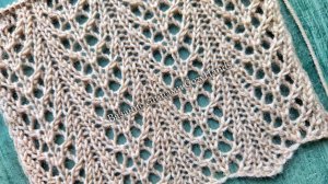 Изящный ажурный узор для вязания летнего топа, джемпера, палантина