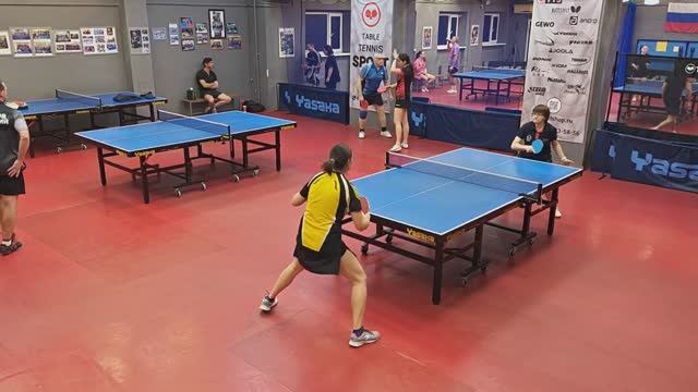 1/8 Сергеев/Ланцетова (1153) - Веселов/Гребенкина (843) Настольный теннис МИКСТ 31 очко 16.11