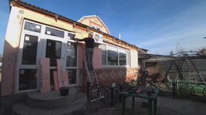 Я ЕГО ЛИКВИДИРОВАЛ ГОТОВЛЮ ДОМ К ОБЛИЦОВКЕ  УТЕПЛЕНИЕ ВХОДНОЙ ГРУППЫ