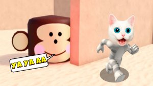 ПОБЕГ ОТ ГОЛОВЫ ОБЕЗЬЯНЫ ROBLOX КОТЕНОК КРОНОС