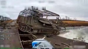 Уничтожение переправы ВСУ через реку Оскол.