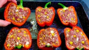 Фаршированные перцы в духовке! Незабываемый вкус и простой домашний рецепт!
