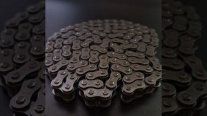 Цепь приводная 428Н-132 звена усиленная для питбайков и мотоциклов 125-250 куб.см.