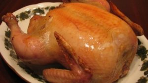 Запеченная курица с предварительной сухой засолкой