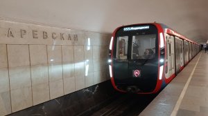 Метро Москвы красивая подборка нового поезда Москва 2024 на станции Сухаревская