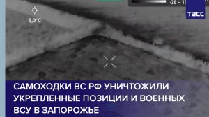 Самоходки ВС РФ уничтожили укрепленные позиции и военных ВСУ в Запорожье
