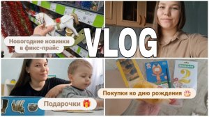 Будни в декрете | покупки ко дню рождения сына 🎂 фикс-прайс новогодние новинки ❄️🛍️
