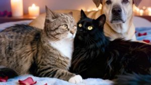 Кошка Мать флиртует с Кузей и Боссом. Как прошли 3 месяца их совместной жизни (SANISHOW)