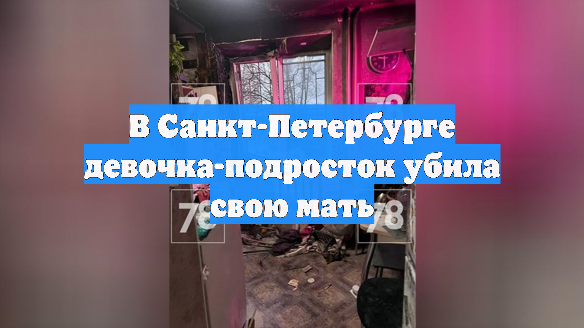 В Санкт-Петербурге девочка-подросток убила свою мать