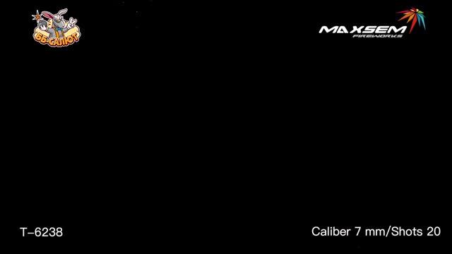 Римские свечи T-6238 Красные звезды / RED STARS WITH REPORT (0,3" х 20)