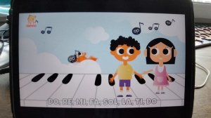 Buddy and school: singing scales