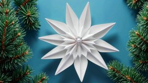 Объемная СНЕЖИНКА из бумаги ❄️ Как сделать снежинку из бумаги на Новый год