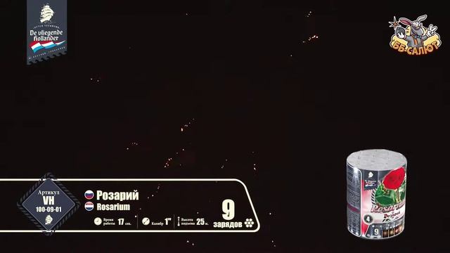 Фейерверк VH100-09-01 Розарий / Rosarium (1" х 9)