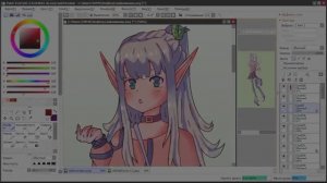 Эльфийка /speed-paint/