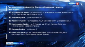 Елочные базары начнут работать в Нижнем Новгороде с 11 декабря