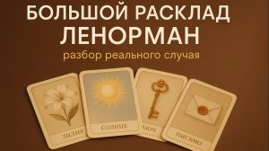 БОЛЬШОЙ РАСКЛАД ЛЕНОРМАН НА РЕАЛЬНОМ СЛУЧАЕ, который уже сбылся🔮Гранд Табло 🔮ОБУЧАЮЩИЙ РАЗБОР