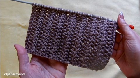 521 РЕЛЬЕФНЫЙ УЗОР СПИЦАМИ Вязание Узоры спицами