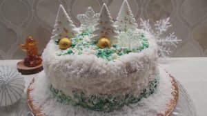Торт на Новый Год 2026!🎄 Вкусный торт, простой рецепт.❄️