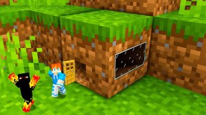 Живу 100 Дней Внутри Блоков Майнкрафт! Minecraft Дакплей Компот Нуб и Про