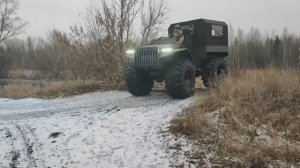 Очередной вездеход готов. Пробный выезд и обзор.