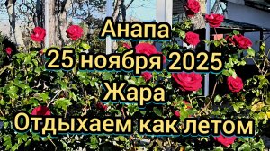 #Анапа #райназемле #летопродолжается #жараморе 26-11-2025