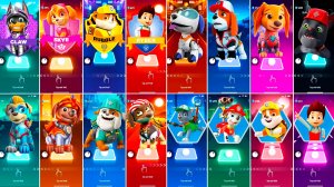 Мультики для Детей Щенячий Патруль Tiles Hop - СКАЙ, КРЕПЫШ, РАЙДЕР, РОБОПЁС