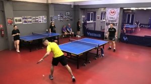 1/4 Закзун/Нельсон (1339) - Гуреев/Славинская (1011) Настольный теннис МИКСТ 31 очко 16.11