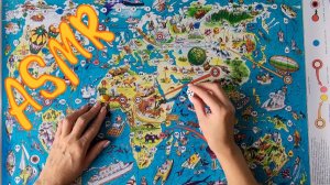 #36 Прикольный АСМР: Кругосветное путешествие | Игра-бродилка СССР | Быстрый шепот | ASMR