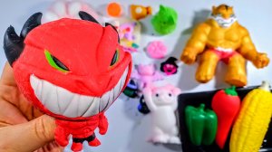 АСМР распаковка сквишей и антистрессов ТАБА СКВИШИ лапки приятные звуки АСМР 👀🤯